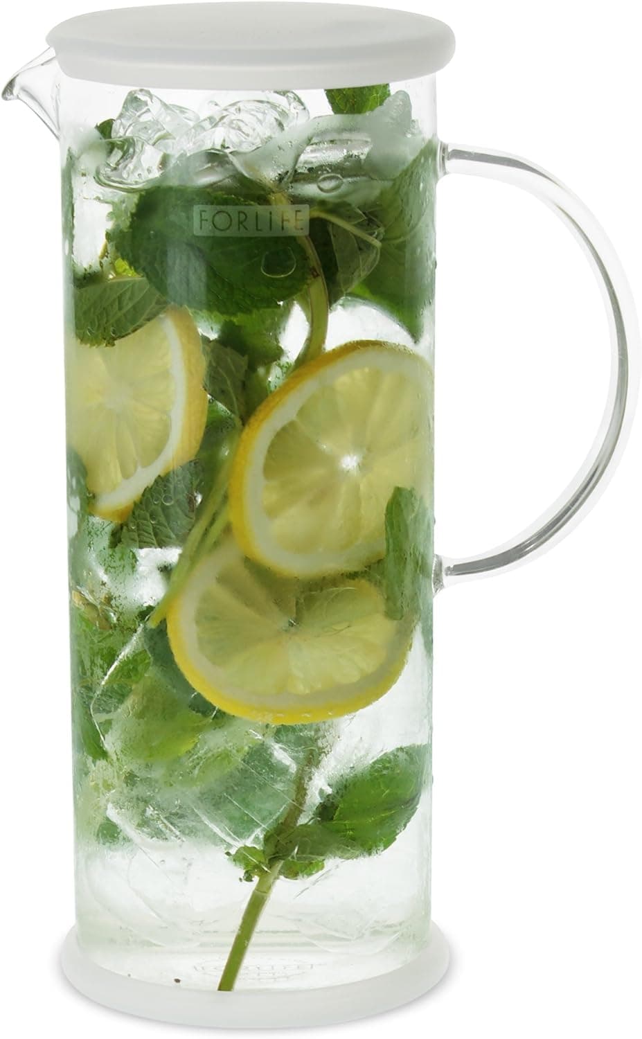 FORLIFE LUCENT Glass Carafe, 48-Ounce, Frost