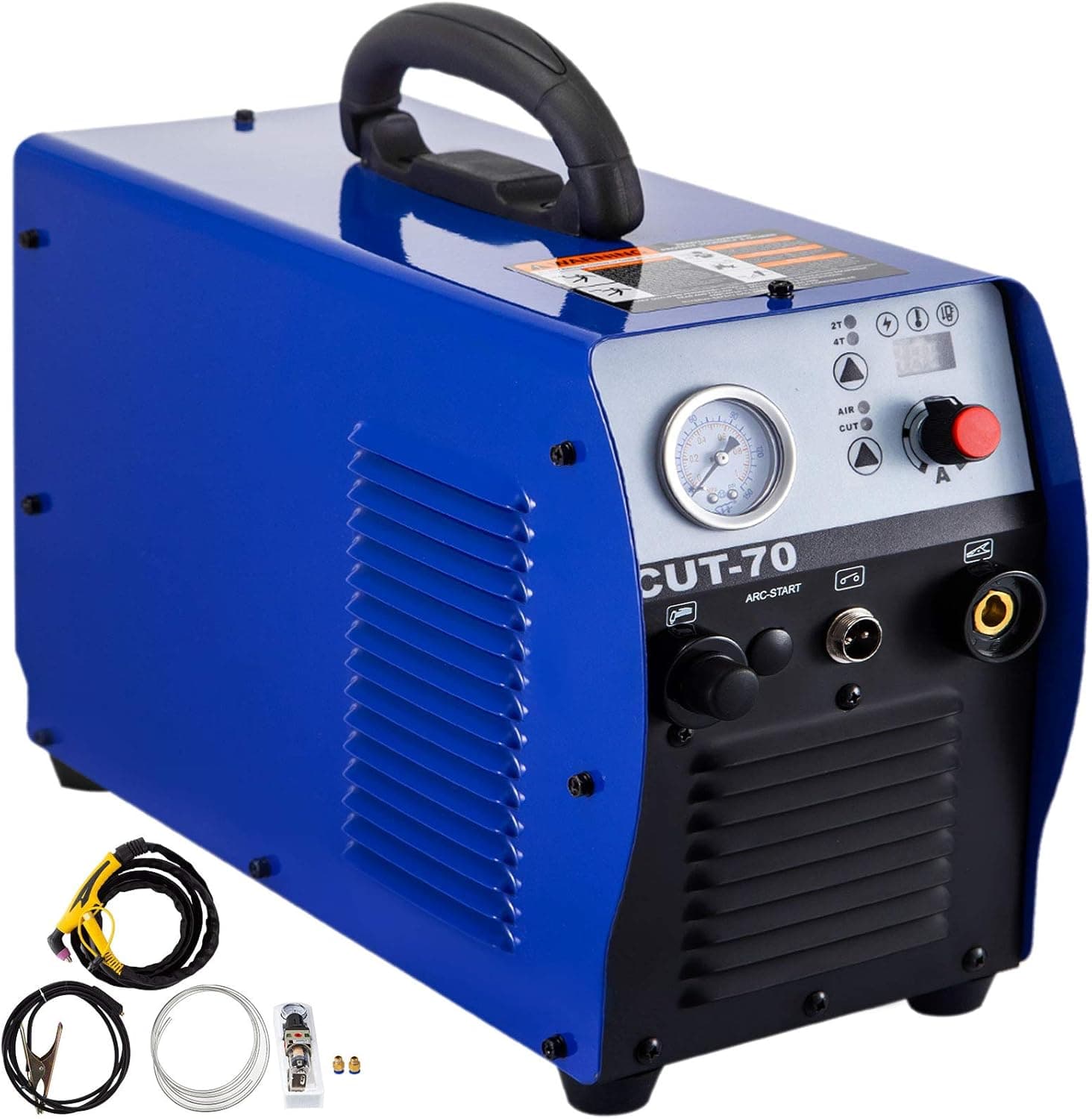 Mophorn Plasma Cutter 70 Amp, Plasma Cutting Machine 220V, Compact Metal Cutting Machine 20mm(3/4 Inch) Cutting Thickness, IGBT Inverter Digital Portable Plasma Welding Machine