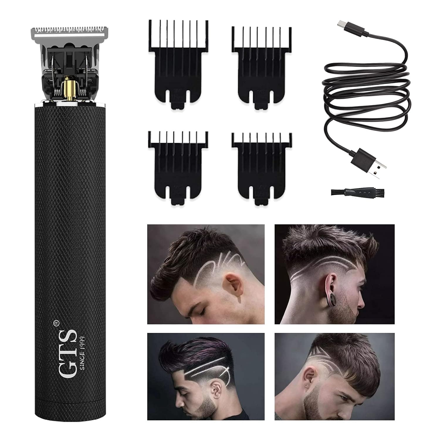 Professional Hair Clippers for barbers Haircut Kit Hair Trimmer for Men with Low Noise Adjustable Hair Cutting Cordless Hair Beard Trimmer Narrow T-blade for Grooming Kit