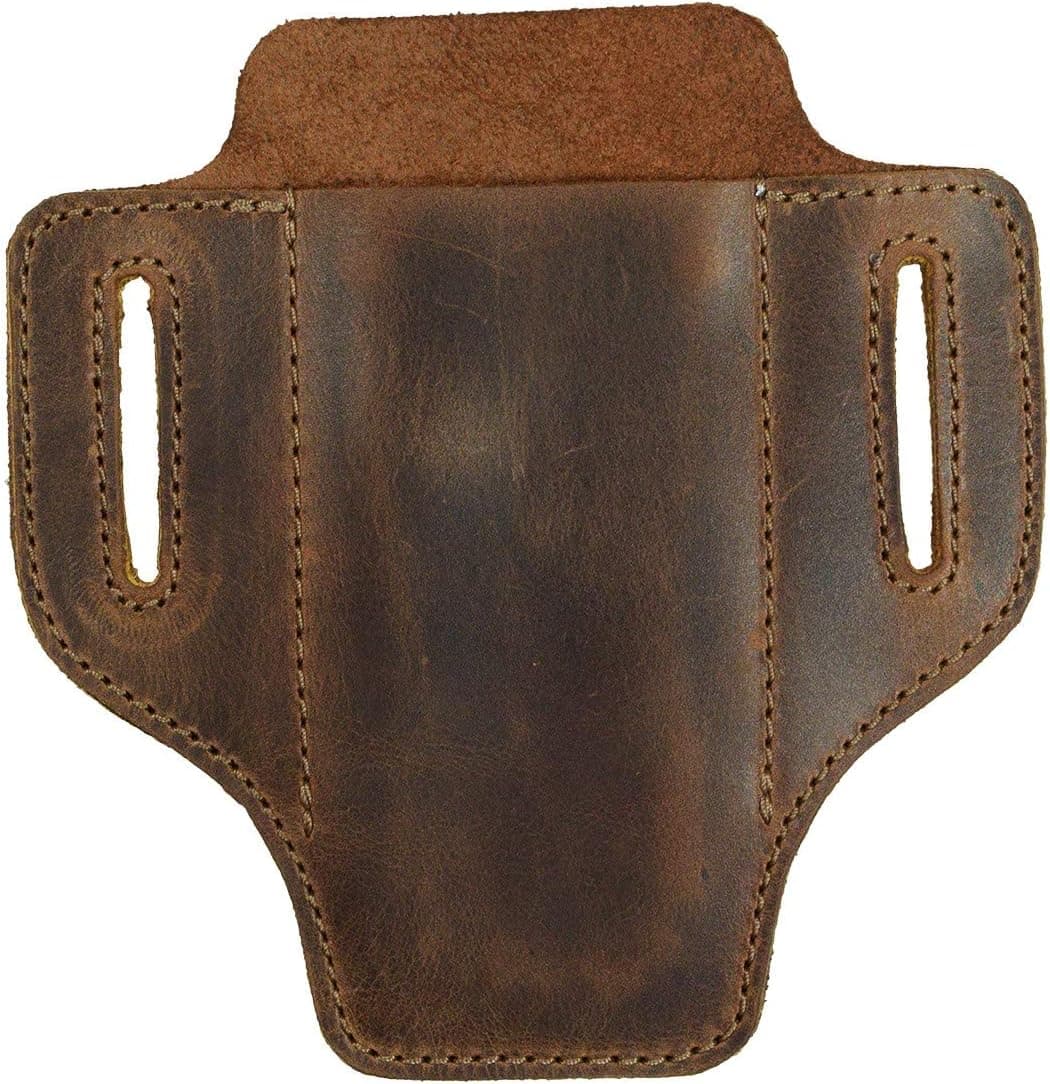 Hide & Drink, Leather Tactical Knife Holster, Multitool Holder, Camping & Outdoor Accessories, Handmade