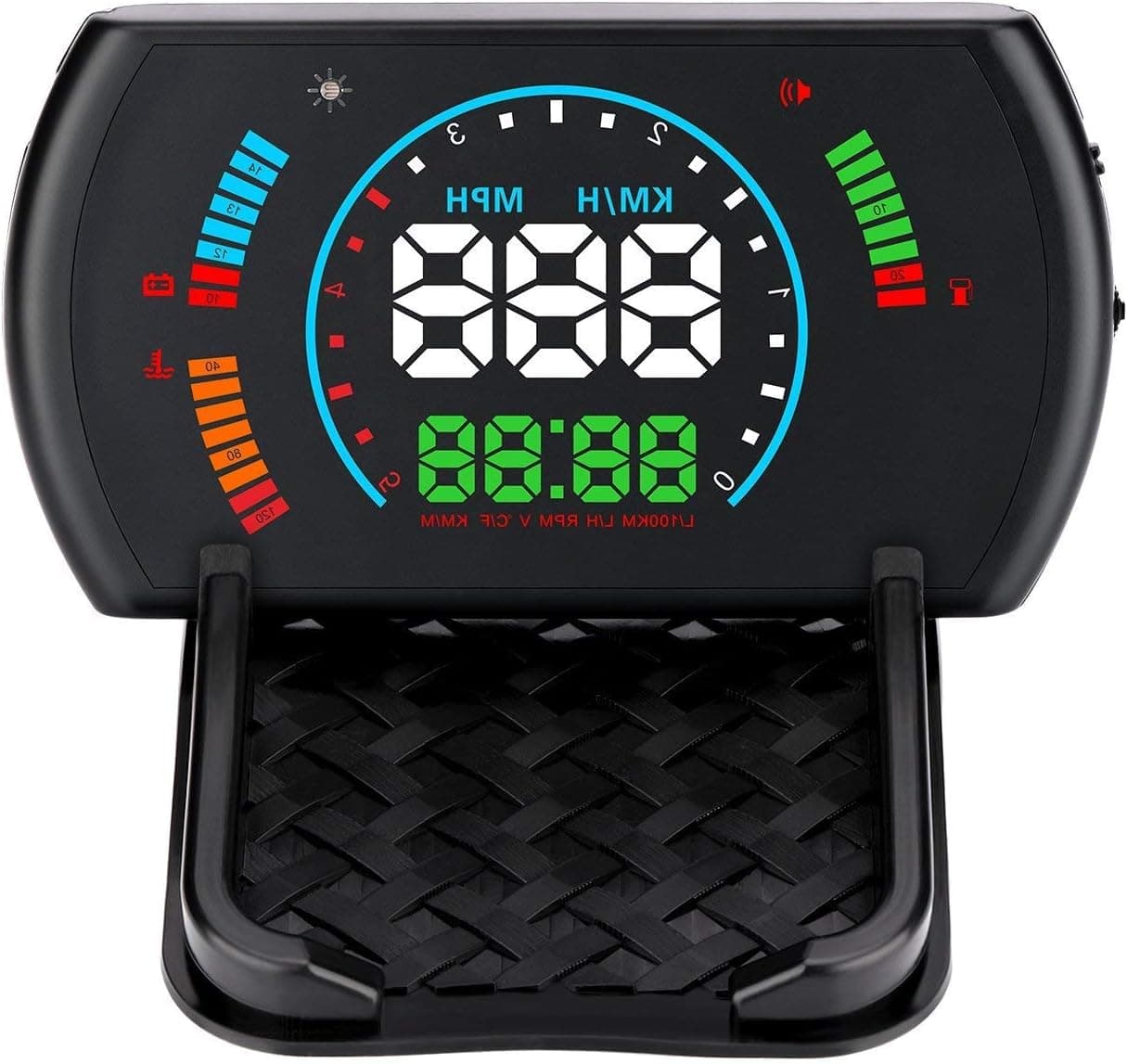 XYCING Car HUD Heads Up Display 5.8 inch OBD Digital Speedometer Windshield Projector OBD2 Vehicle Speed Dashboard Display MPH, RPM, Fuel Consumption, Speed Alarm, Water Temperature, Voltage, Mileage