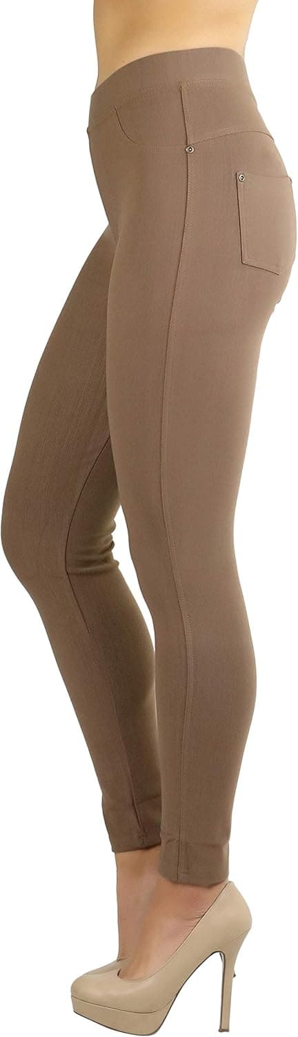 ToBeInStyle Women’s Easy Pull-On Denim Skinny Fit Comfort Stretch Leggings Jeggings