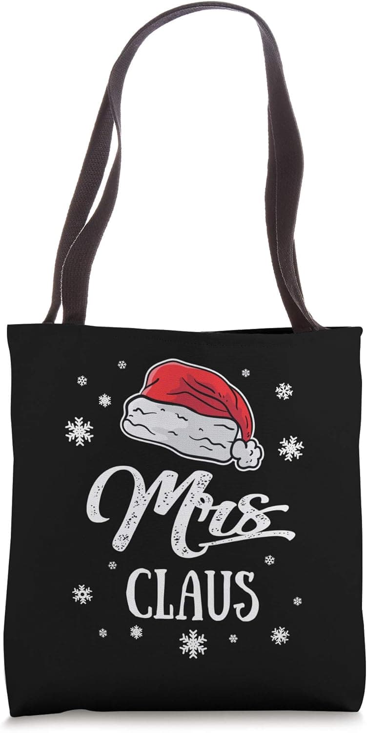 Mrs. Mama Santa Claus Christmas Mom Matching Family Couple Tote Bag