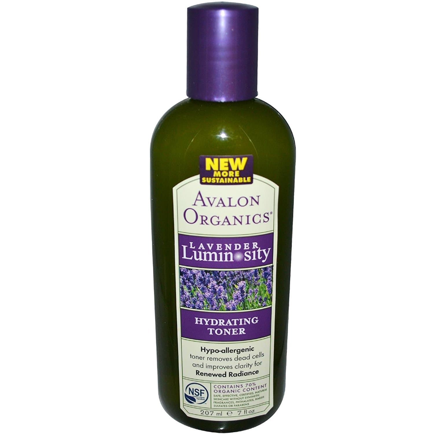 Avalon Organics Hydrating Toner Brilliant Balance With Lavender and Prebiotics 8 Oz (Pack of 2)