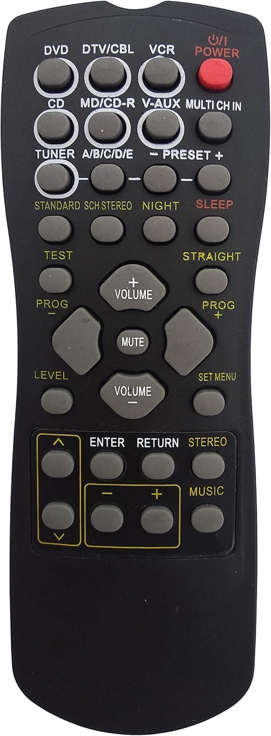 Gorilla babo Universal Remote Compatible for Yamaha RAV322 HTR-5940 HTR-5950 RX-V459 RX-V559 Audio Video Receiver