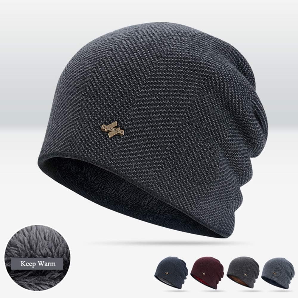 Pyjacos Winter Beanie Hat Warm Knit Hat Winter Hat for Men Women