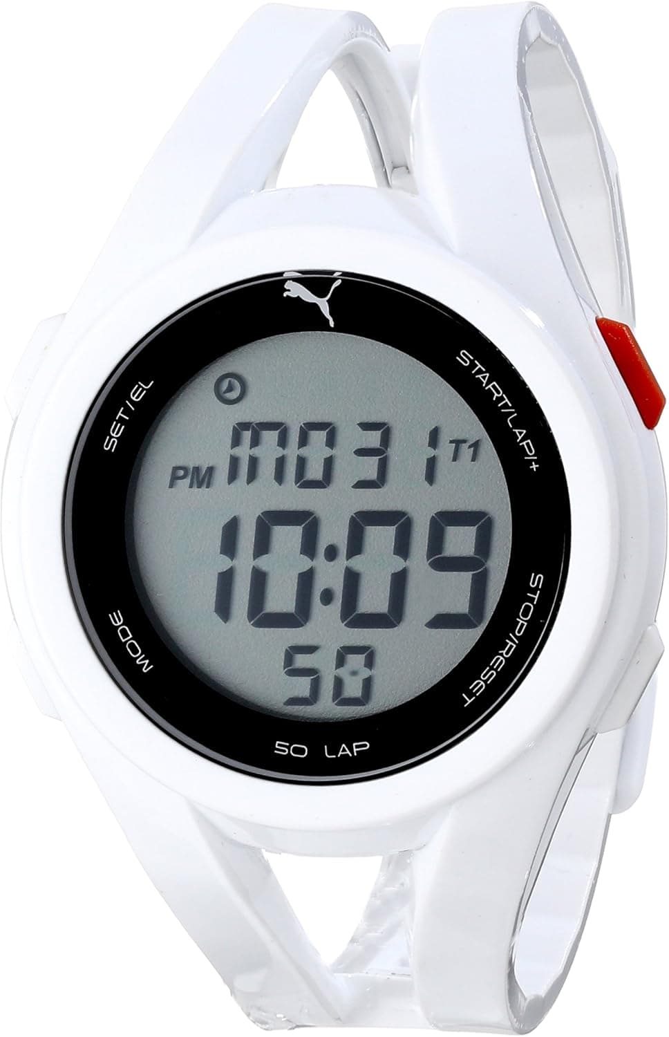PUMA Men's PU911131002 "Airy" Sport Watch with White Polyurethane Band