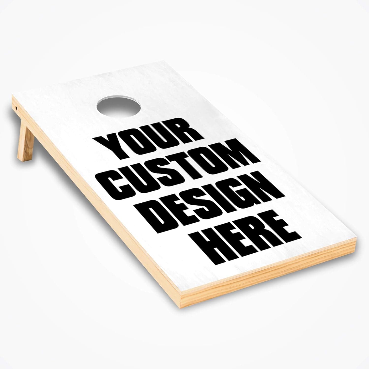 247 Skins Customized Cornhole Decal - Upload Your Image Here - Customize in Real Time - Design Graphic Vinyl Wrap Sticker Skin Corn Hole Board Set 2-Pack