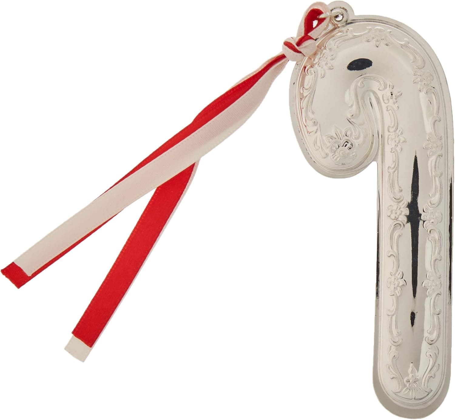 Wallace 2018 Candy Cane Sterling Silver Christmas Holiday Ornament, 11th Edition