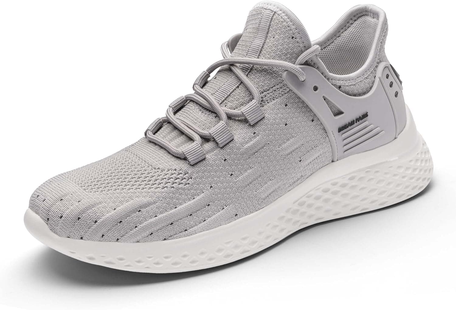 DREAM PAIRS Women's Fashion Sneakers, Slip on Lightweight Walking Tennis Workout Shoes - Breathable Knitted Lace-up Upper - Comfortable Foam Insole - Gym Restaurant Nurse Shoe