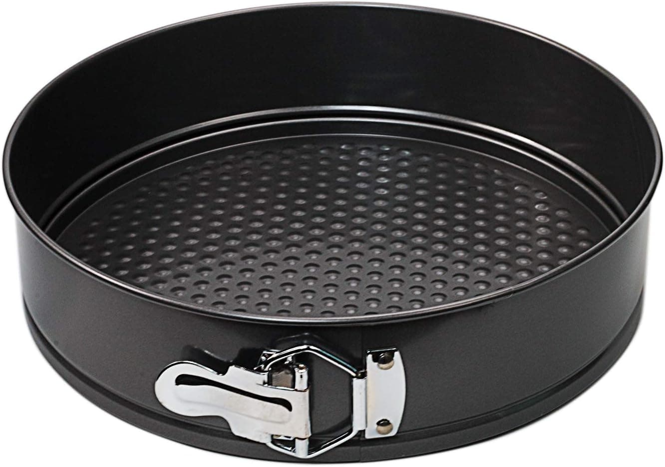 Nonstick Springform Pan Premium Leakproof Carbon Coated Steel Baking Pie Cheese Cake Molds Pan with Quick Release Latch and Removable Bottom (7 inch)