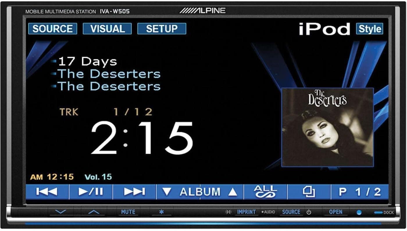 Alpine IVA-W505 2-DIN Mobile Multimedia Station (Black)