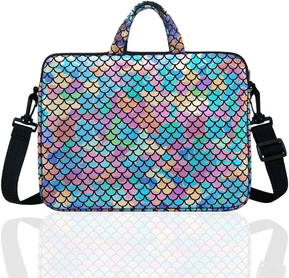 10.5-Inch Laptop Ipad Shoulder Carrying Bag Case For 9.6" 10" Tablet/Reader(Colorful)