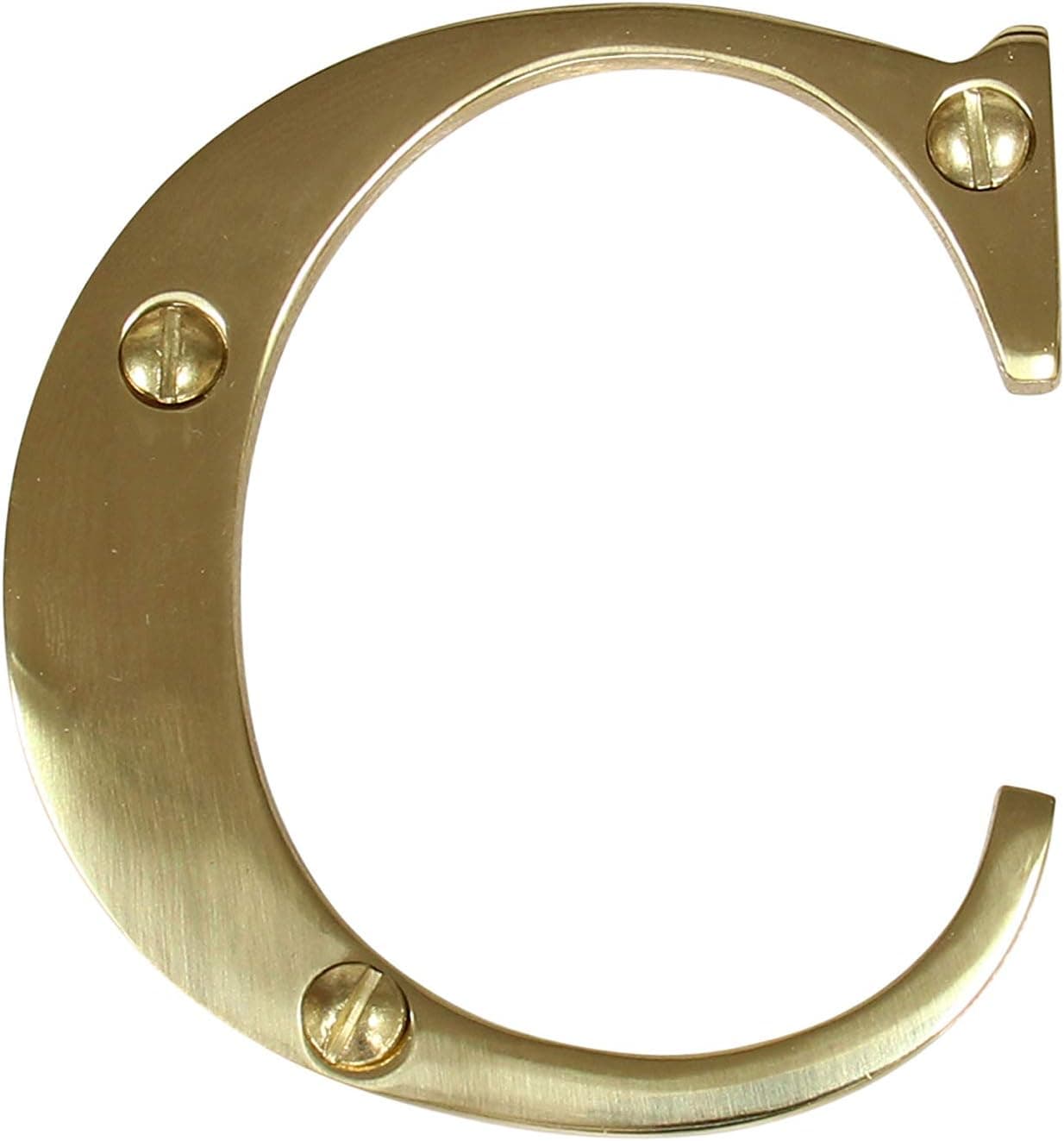 RCH Hardware LT-BR2350-75 Brass House Letter, 3 Inch, Polished Brass