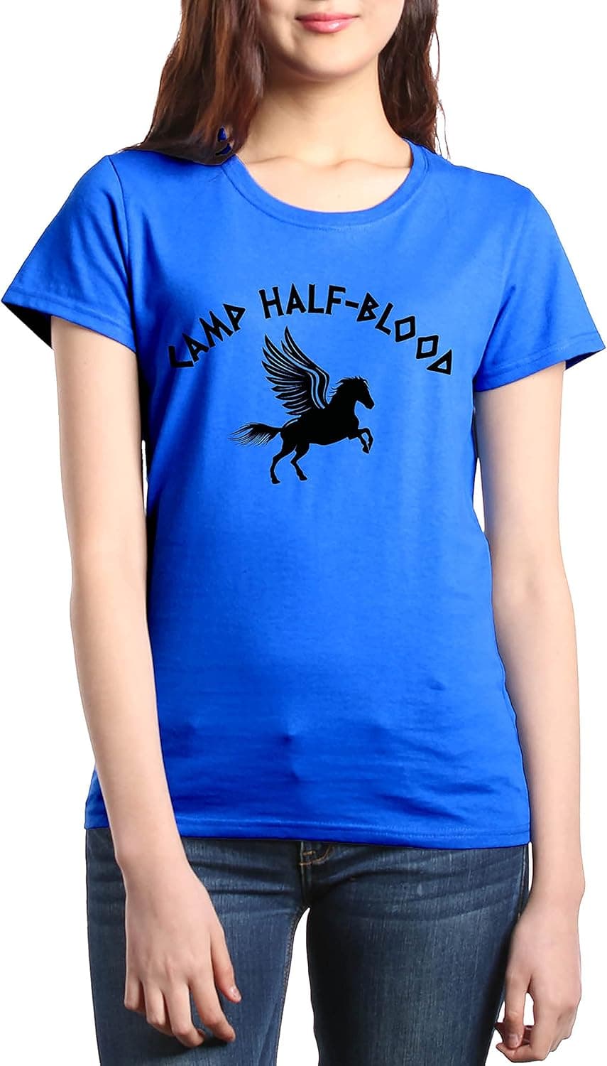 shop4ever Camp Half Blood Women's T-Shirt Demigod Tee