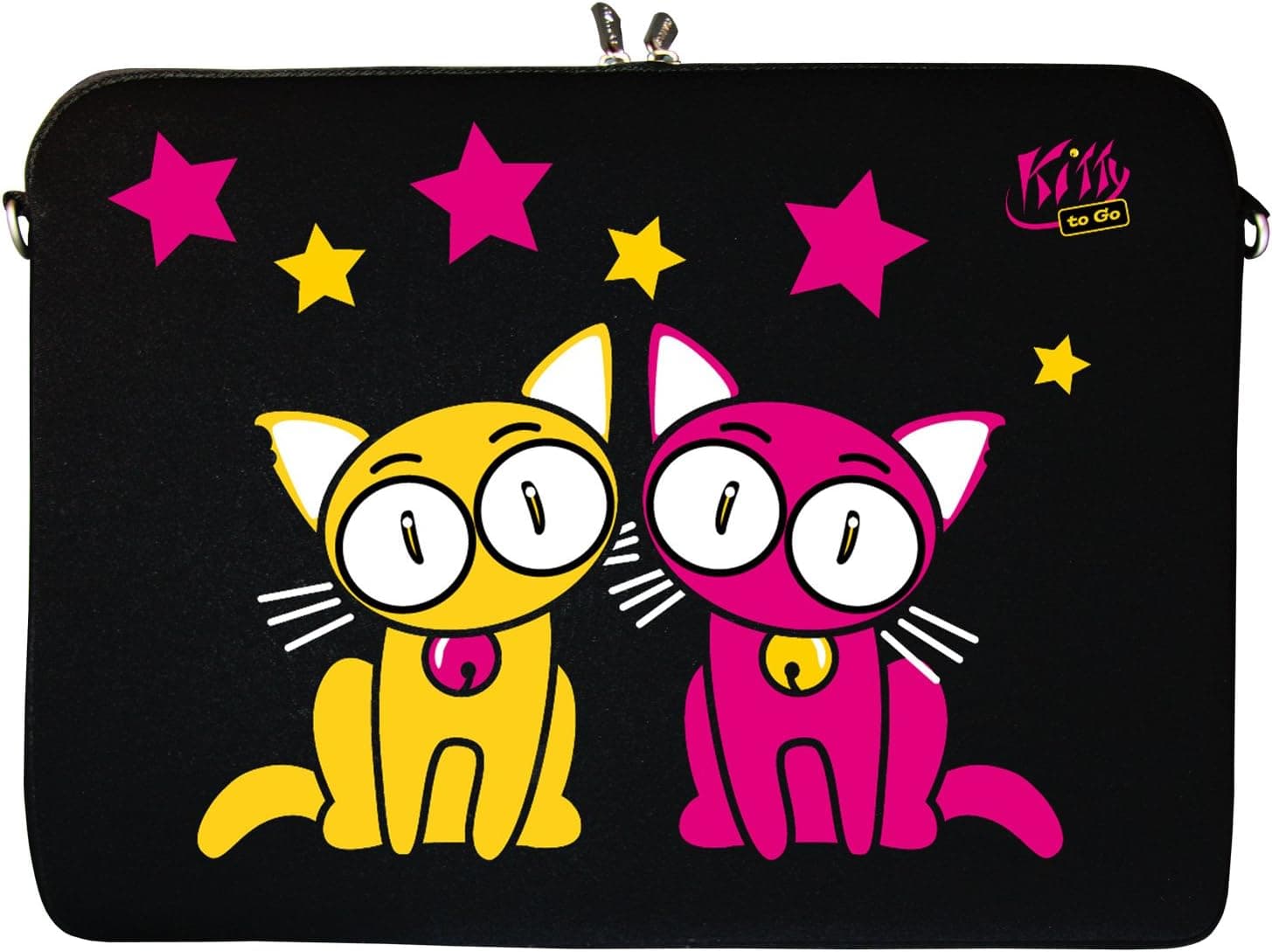 KITTY TO GO LS144-15 Designer Notebook Sleeve 15.4" Laptop Cover neoprene soft carry case up to 15.6 inch Anti Shock System