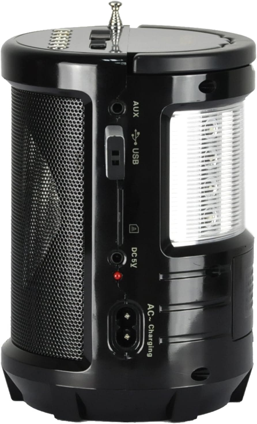 QFX R-60USR FM Radio Built-In LED Flashlight