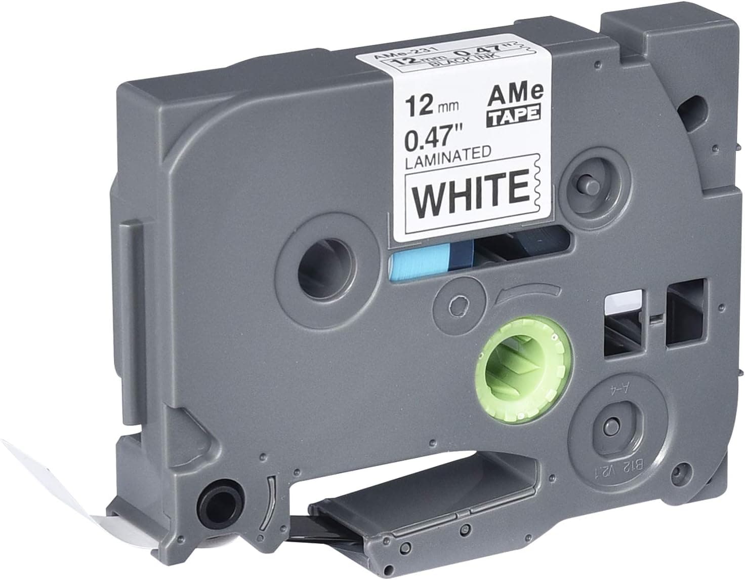 Labels for Printer P Touch Label Tape 1 PK Compatible for Brother TZ231 TZe231 TZ-231 Label Tape 12mm Black on White for P-Touch Printers - 12mm Wide 8m Length 1/2