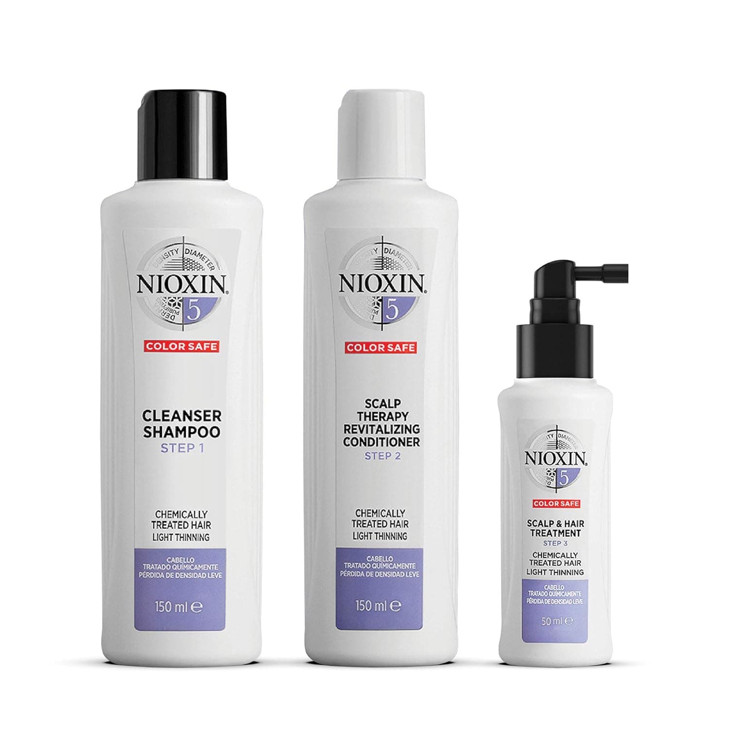 Nioxin System Kits, Hair Strengthening & Thickening Treatments, Treat & Hydrate Sensitive or Dry Scalp, For All Hair Thinning Types, Trial Size