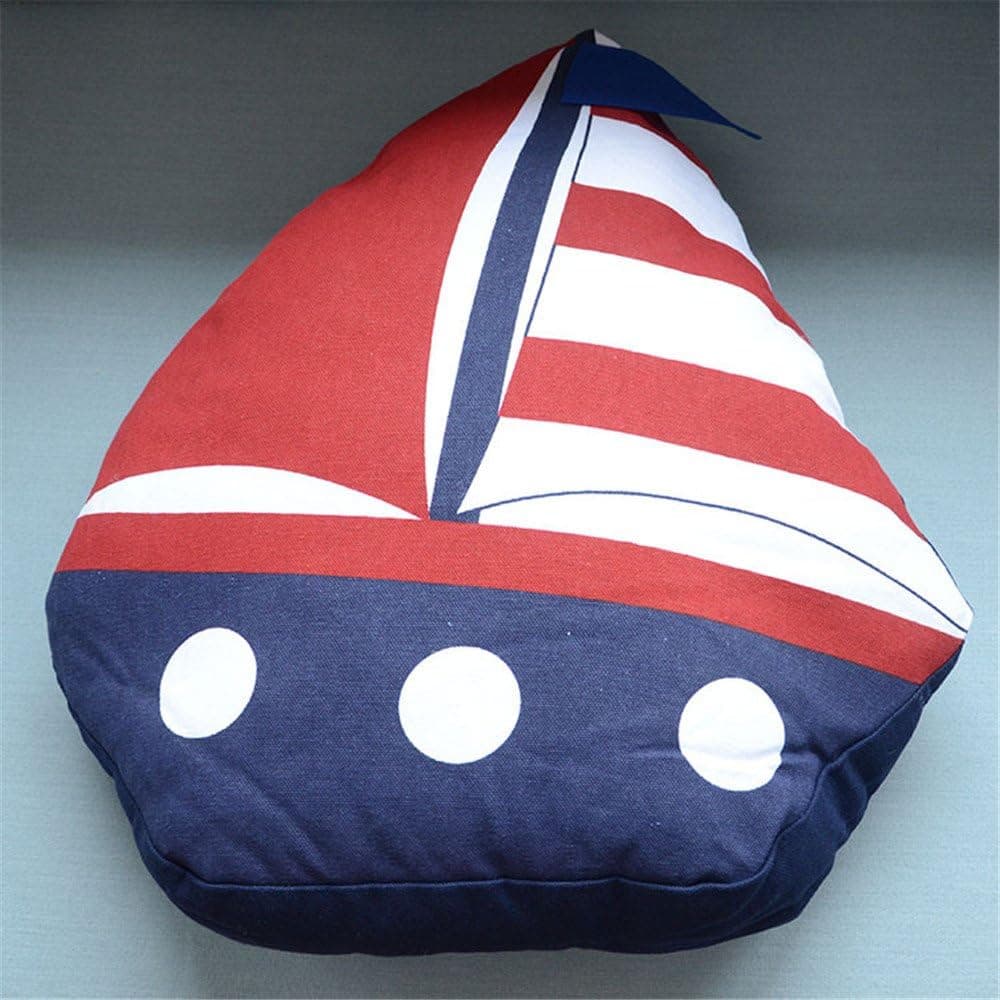 OliaDesign Sailing Boat Throw Pillow