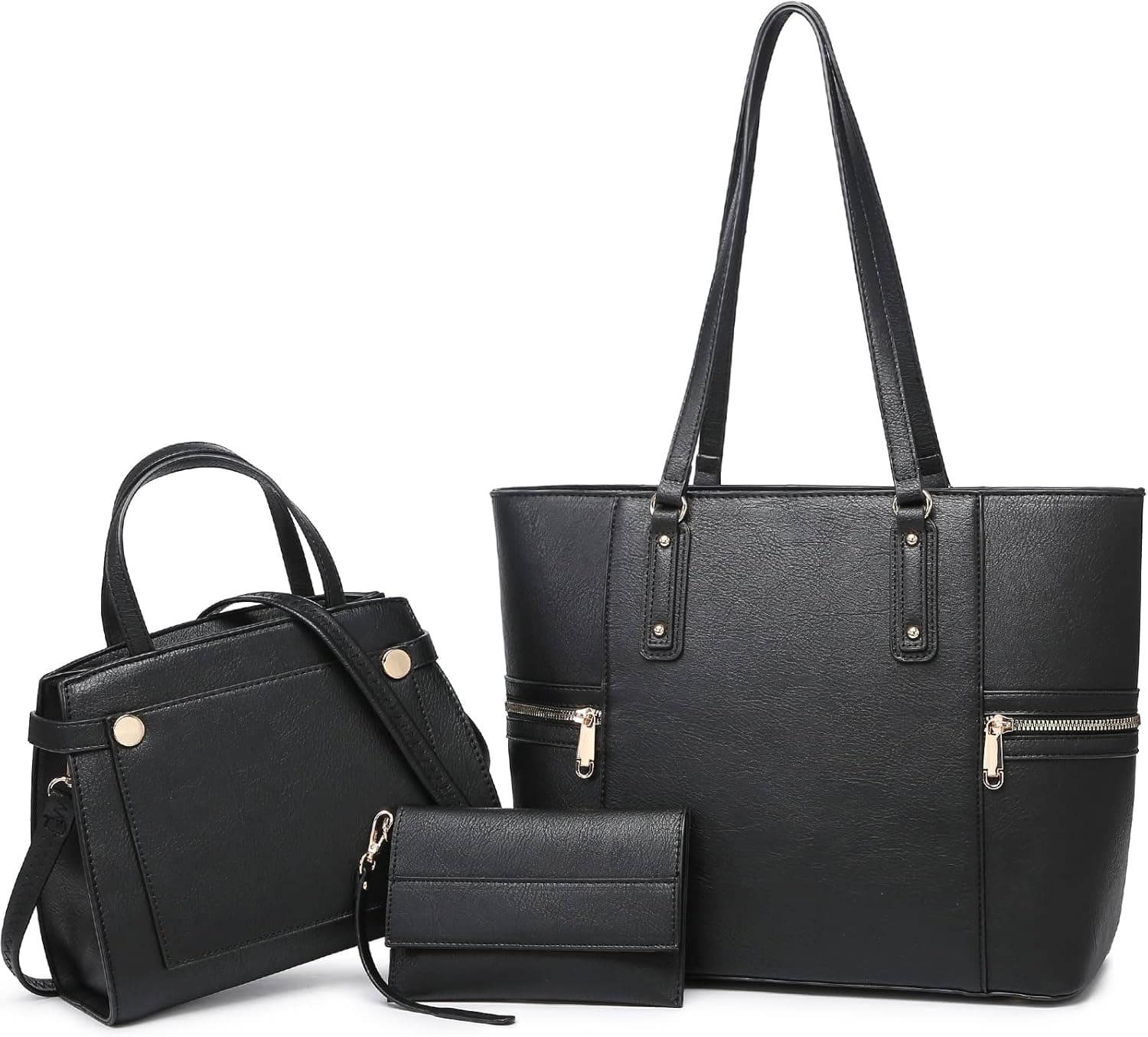 Vansarto Handbags and Purses for Women Large Tote Bag Top Handle Satchel Shoulder Bag Hobo 3pcs Purse Set