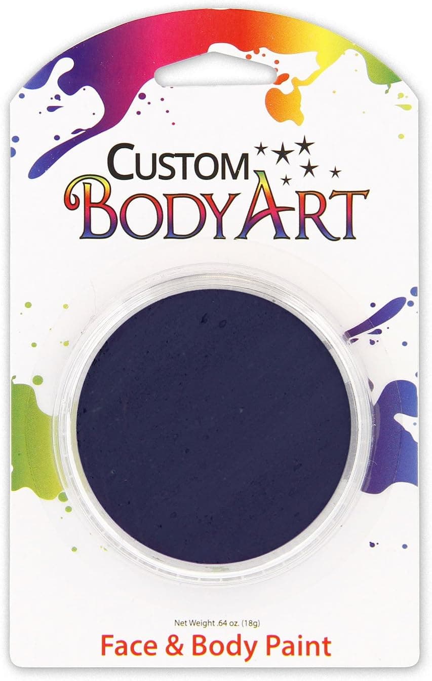 Dark Blue Large Brush-On Face & Body Paint for Kids, 18 ml