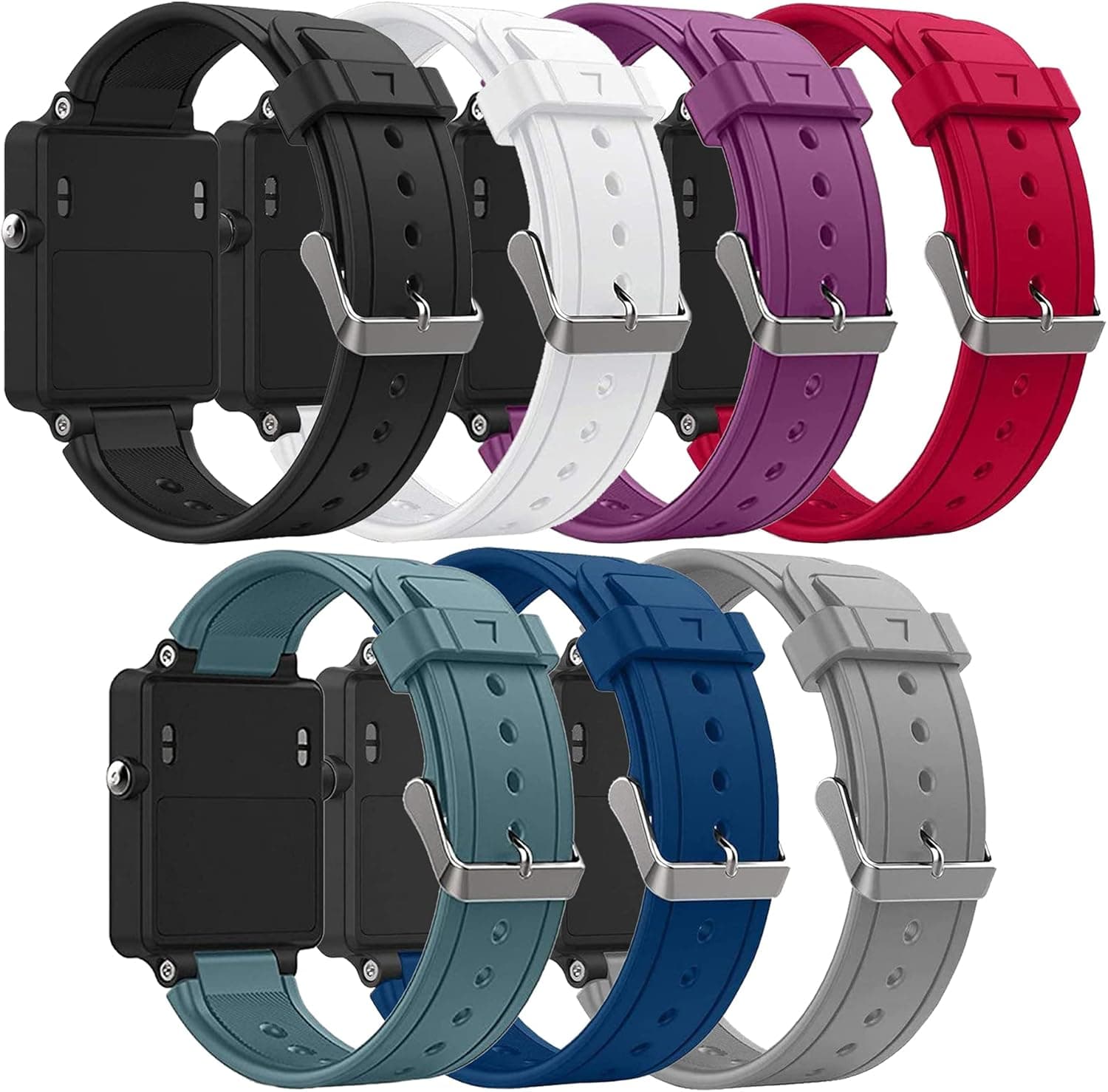 HWHMH Newest Replacement Silicone Bands for Garmin Vivoactive (No Tracker, Replacement Bands Only)