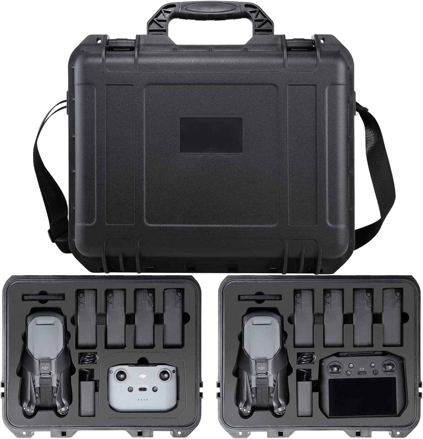 Professional Hard Case for DJI Mavic 3 Waterproof Case Compatible with DJI Mavic 3 Fly More Combo Accessories, Rc Pro Controller, Batteries,Charger Hub, Lens Filter Case, Propellers