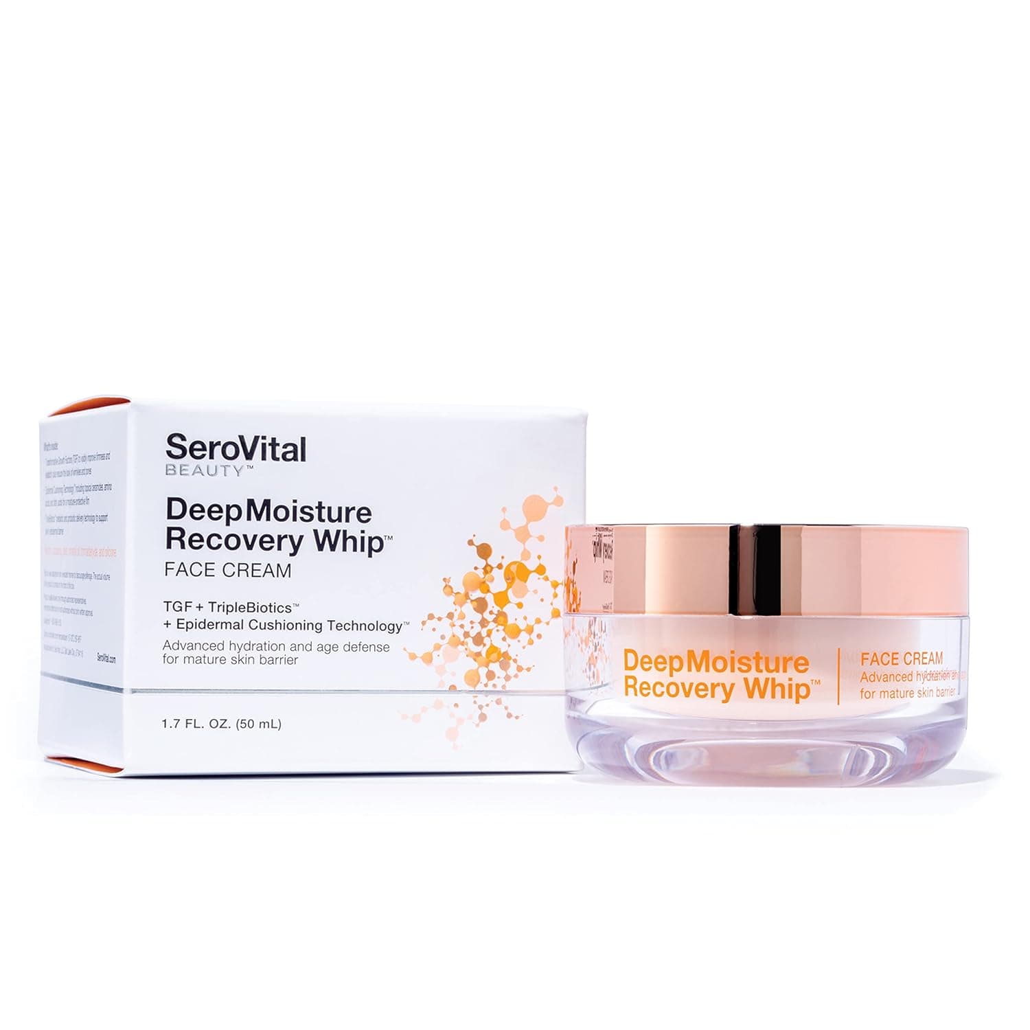Serovital Beauty™ DeepMoisture Recovery Whip™ – Age Defense – Face Moisturizer for Women – Anti Aging Cream – Supports Skin Barrier – Moisturizing Anti Wrinkle Formula – Ceramides – Probiotics