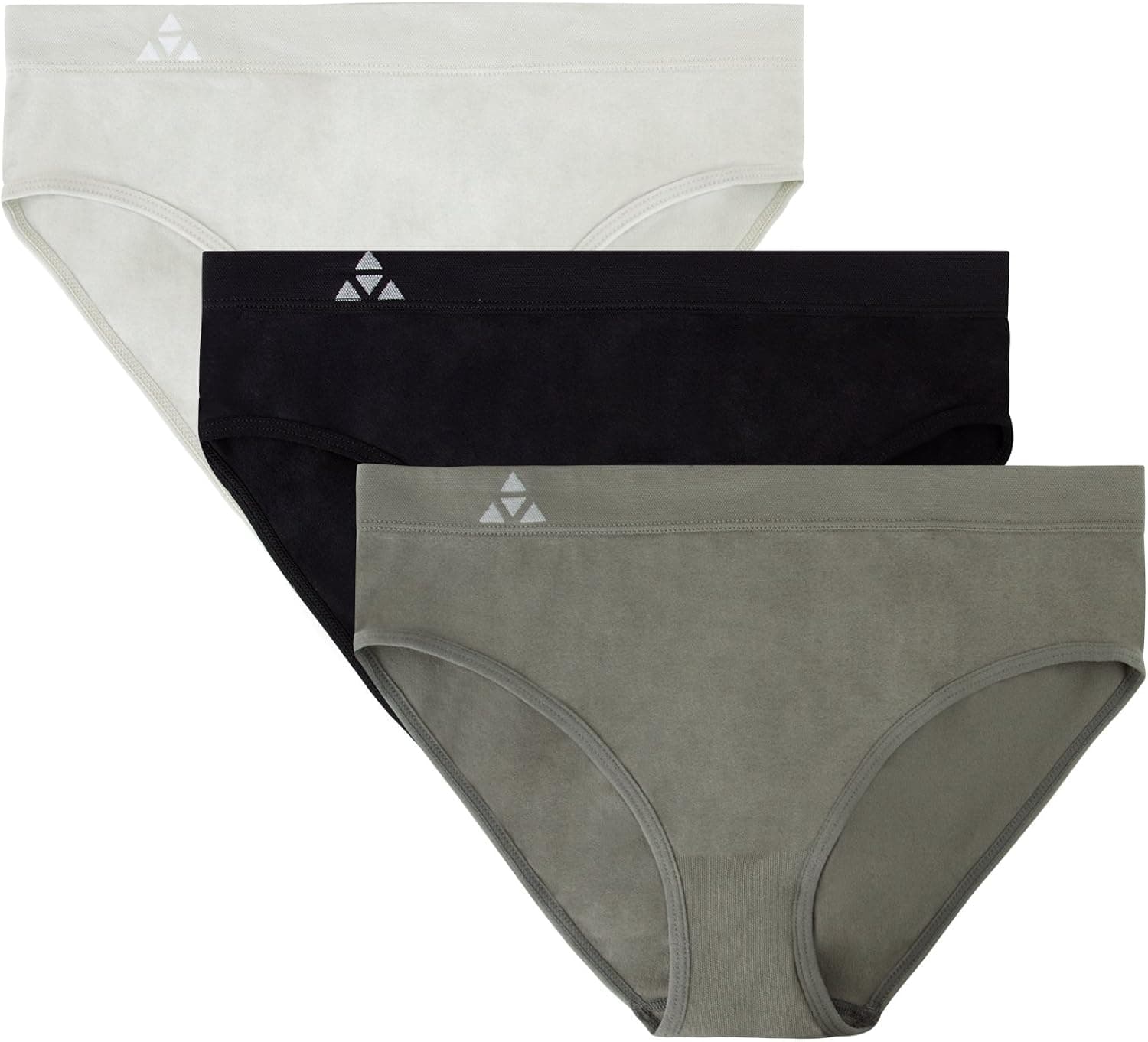 Balanced Tech Women's 3 Pack Classic Seamless Hipster Brief Bikini Panties