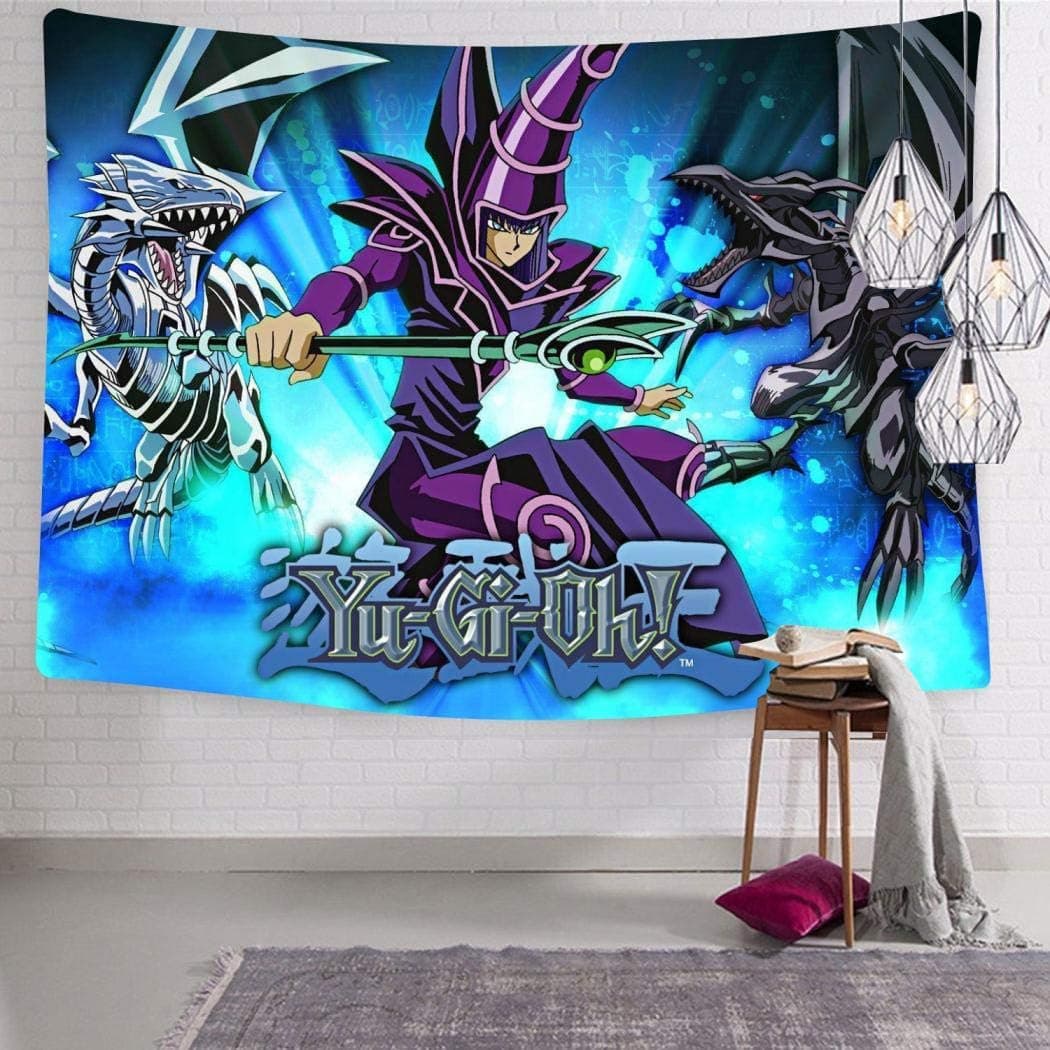Jigbais Wall Tapestry Yu-GI-Oh Wall Art Decoration Tapestry Wall Hanging for Living Room Bedroom Dorm Decor 59.1 x 82.7 Inch