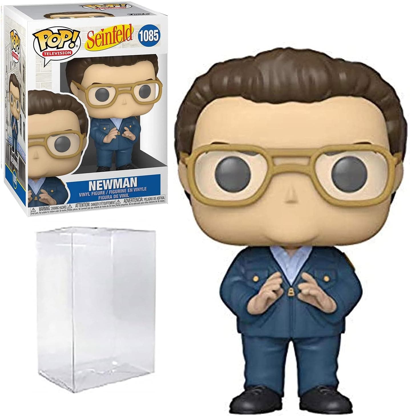 [POP] +Replacement + [Seinfeld- Newman The Mailman - Vinyl Figure #1085 - Bundled with Pop Box Protector Case] + [Funko]