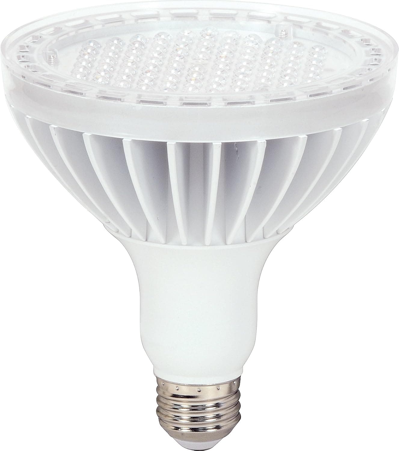 Satco S8986 17 Watt (90 Watt) 1210 Lumens PAR38 LED Daylight White 5000K 60 Beam KolourOne Light Bulb, Dimmable