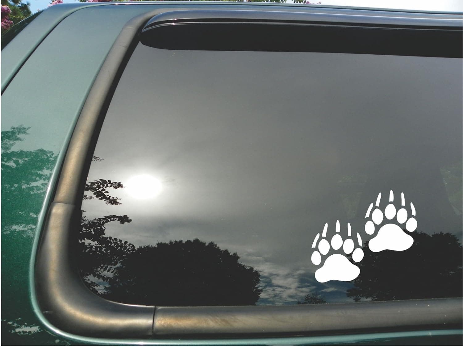 Bear Tracks- Die Cut Vinyl Window Decal/sticker for Car or Truck 3.5"x4"