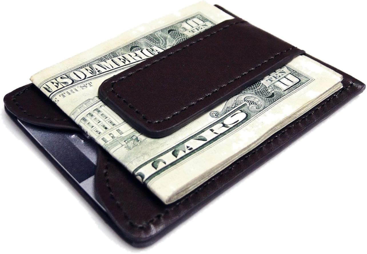 Tapp Collections™ Fine Leather Magnetic Money Clip Wallet