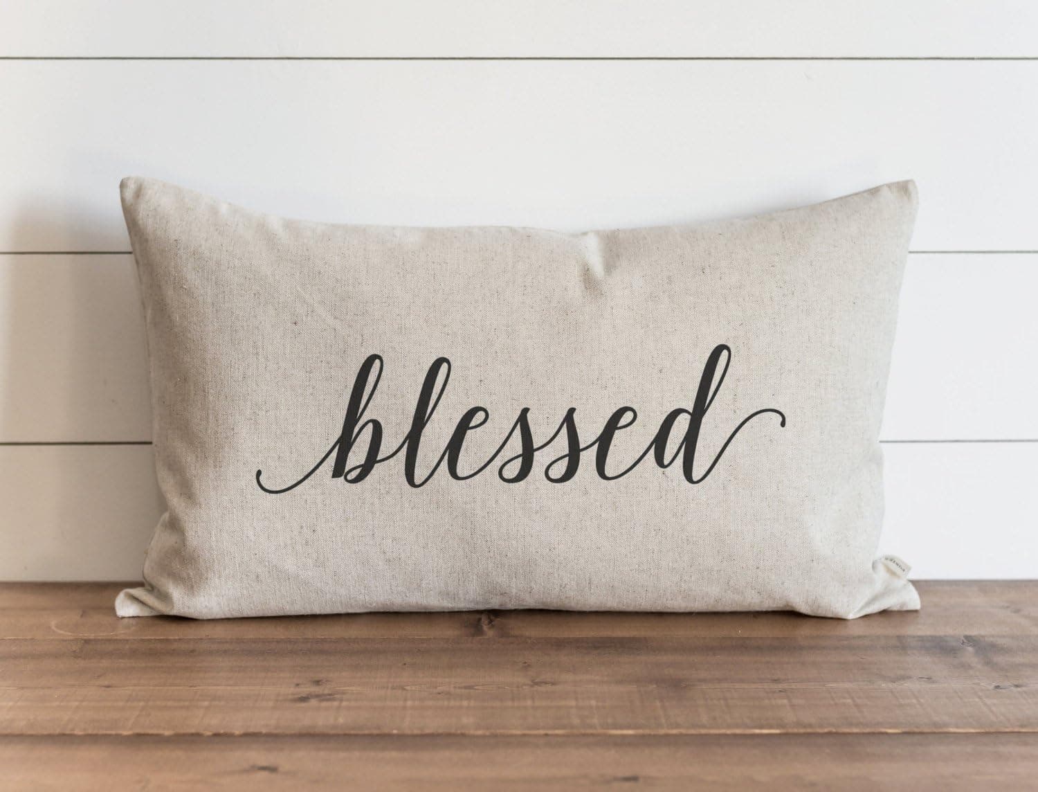 CAROLJU Blessed 16 x 26 inch Pillow Cover Fall Autumn Thanksgiving Throw Pillow Gift for Her Accent Pillow
