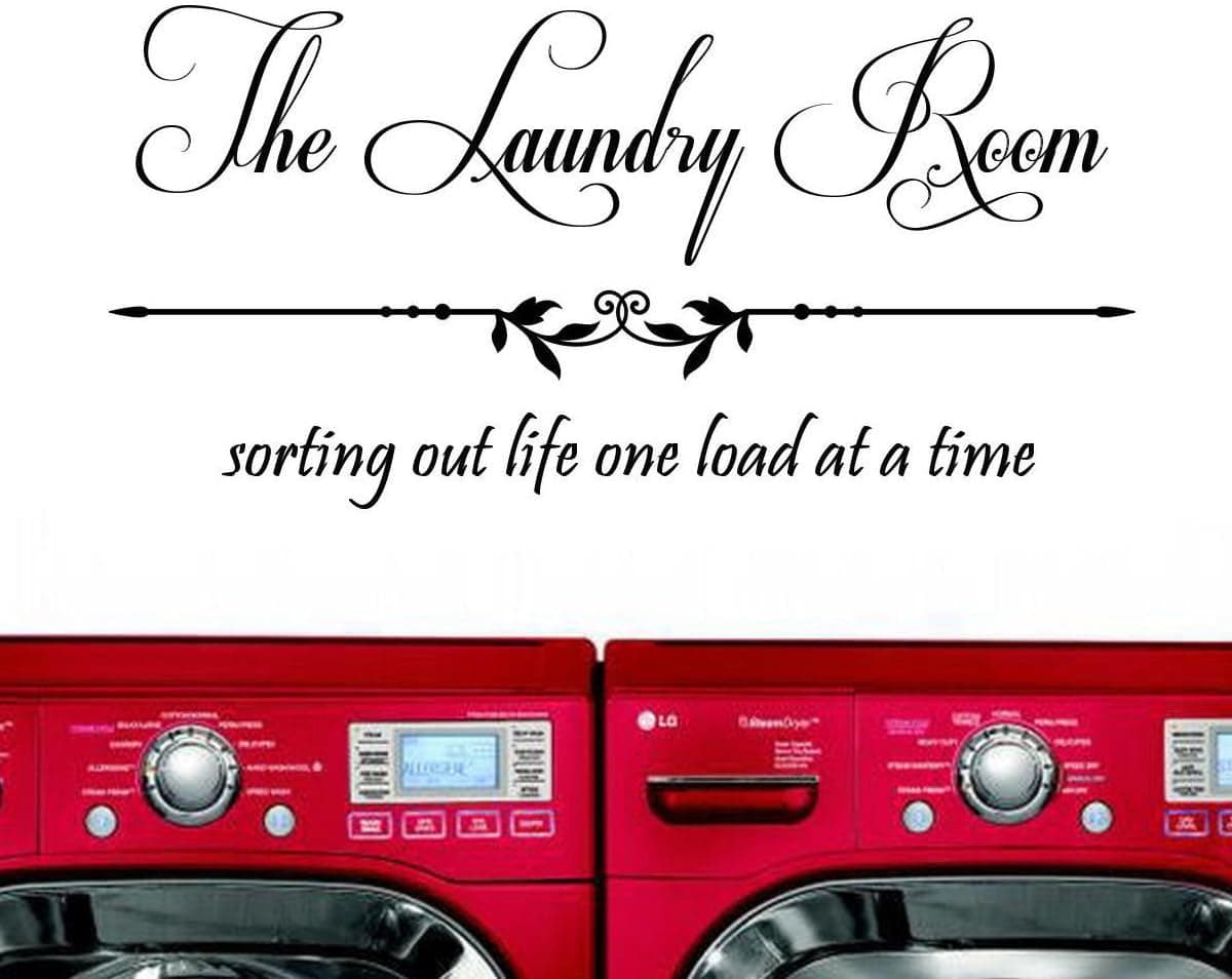 Laundry Room Sorting Out Life One Load at a Time Vinyl Wall Decal Sticker Laundry Room Decor