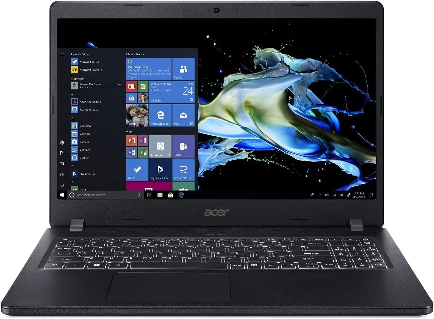 Acer TravelMate P2 Business Laptop, 15.6" FHD IPS, Intel Core i5-8250U, 8GB DDR4, 256GB SSD, 9.5 Hrs Battery, Win 10 Pro, TPM 2.0, Mil-Spec, Fingerprint Reader, TMP215-51-51RB