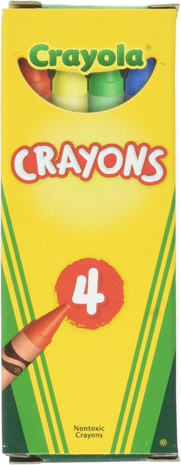 Crayola 4 ct Crayons - 24 Boxes per case Pack