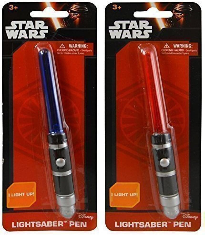 Star Wars Episode VII (The Force Awakens) Light Up Lightsaber Pen - 2 pack (Red and Blue)