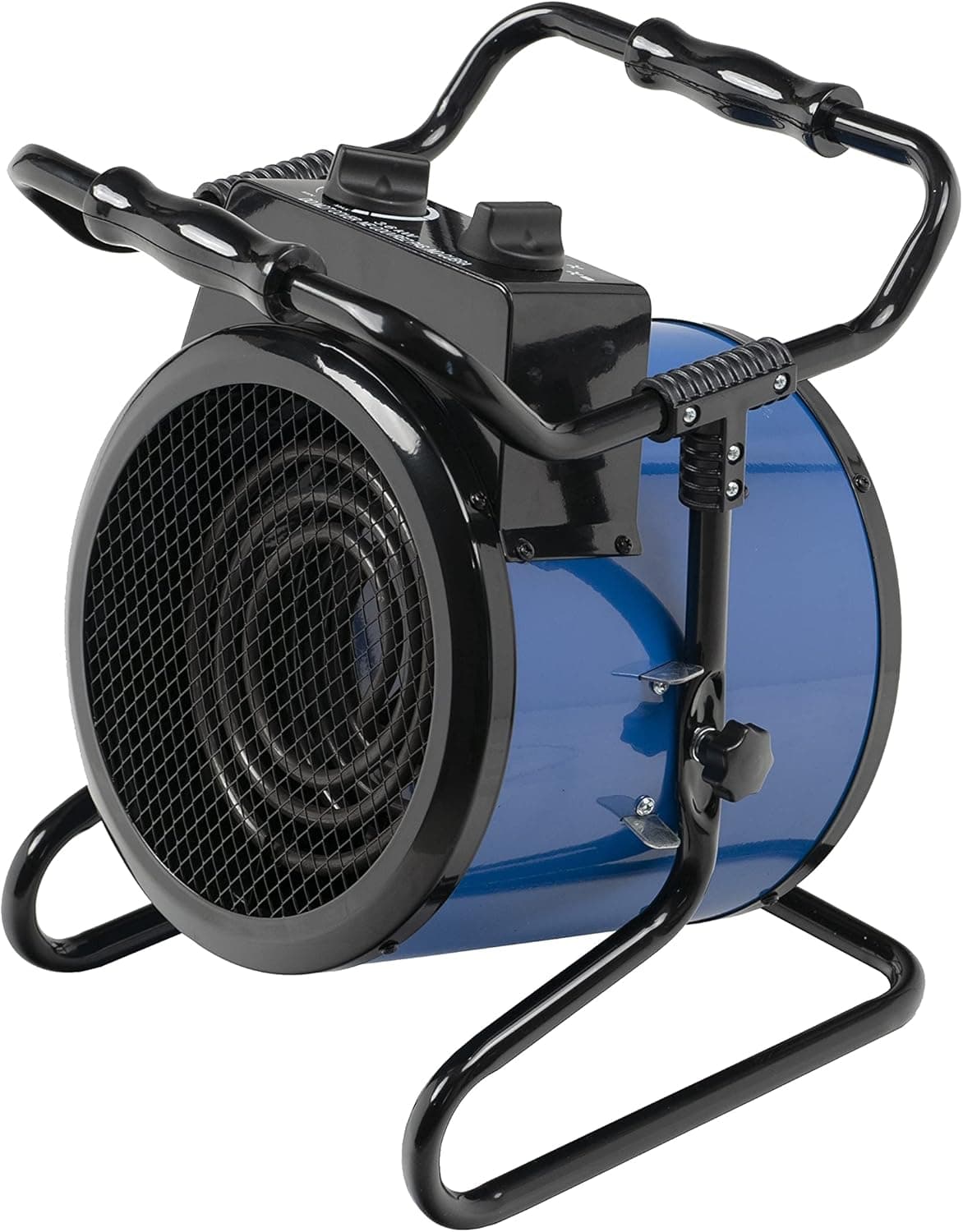 Comfort Zone CZ273 3,600-Watt/240-Volt Hard-Wired Portable Industrial Heater, NEMA 6-20R Receptacle, Steel body with Adjustable Tilt Angle, Adjustable Thermostat, & Overheat Protection