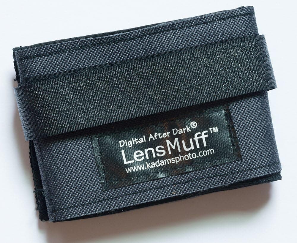 LensMuff Dew Preventer uses Hand Warmer Heat Packs (Not Included) to Stop Condensation Fogging on Camera Lenses
