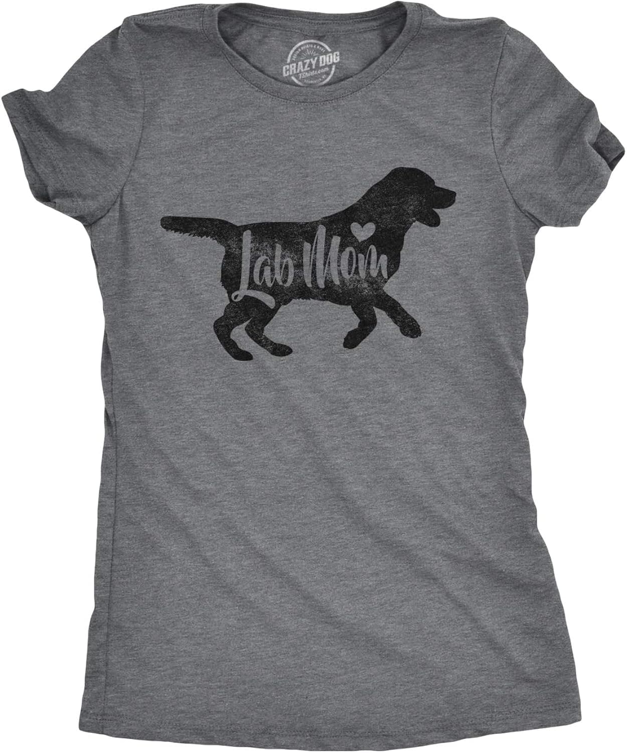 Womens Lab Mom T Shirt Cute Labrador Owner Tee Dog Gift Funny Top Graphic