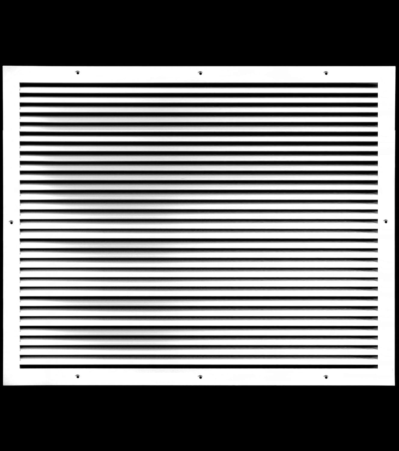 24" X 30" Aluminum Return Grille - Easy Air Flow - Linear Bar Grilles [Outer Dimensions: 25.5w X 31.5"h]