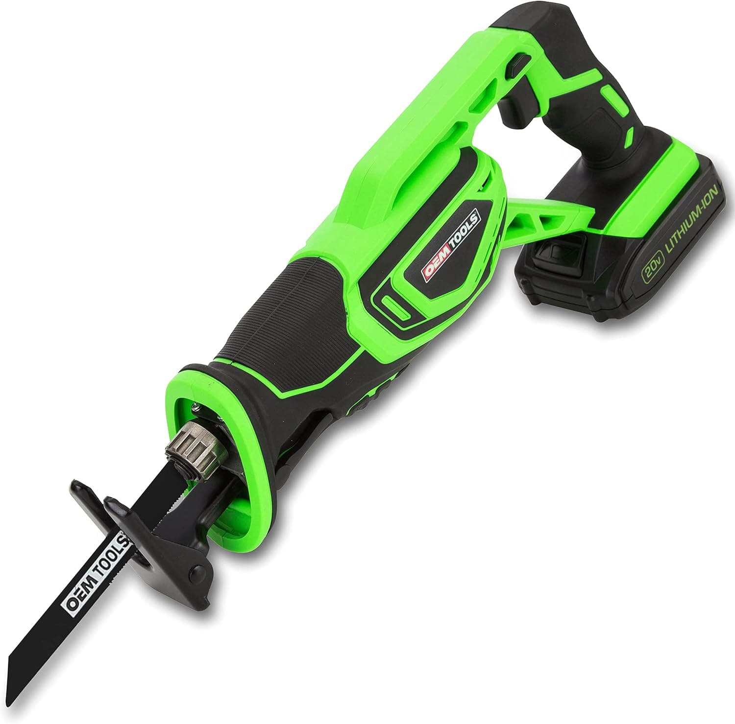 OEMTOOLS 24491 20V Max Lithium-Ion Reciprocating Saw, Cordless Saw with Battery and Charger, Bi-Metal Saw Blade, Easy Blade Changes, Battery Operated Saw
