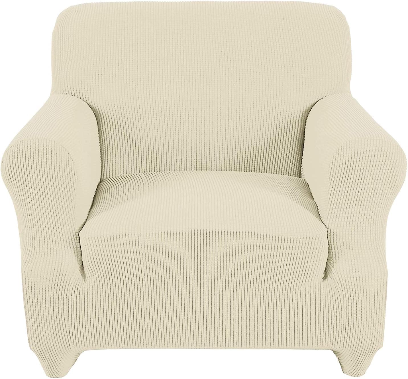 Obstal Stretch Spandex Armchair Couch Slipcover Sofa Covers for Living Room, One Piece Non Slip Chair Slipcover with Elastic Bottom, Chair Coverings Furniture Protector for Dogs, Cats, Pets, and Kids
