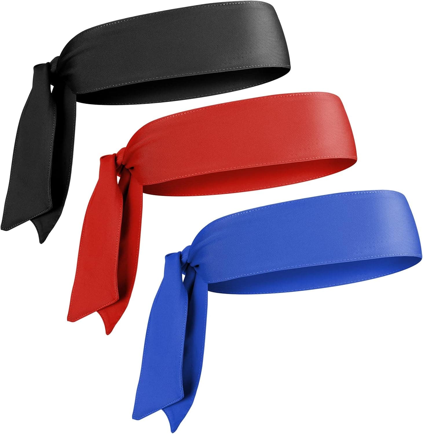 Lusofie 3pcs Sports Headband Pirate Headband, Pirate Bandana Mens Sweatband Sports Headband for Running, Cycling, Basketball, Yoga, Fitness Workout Unisex Hairband