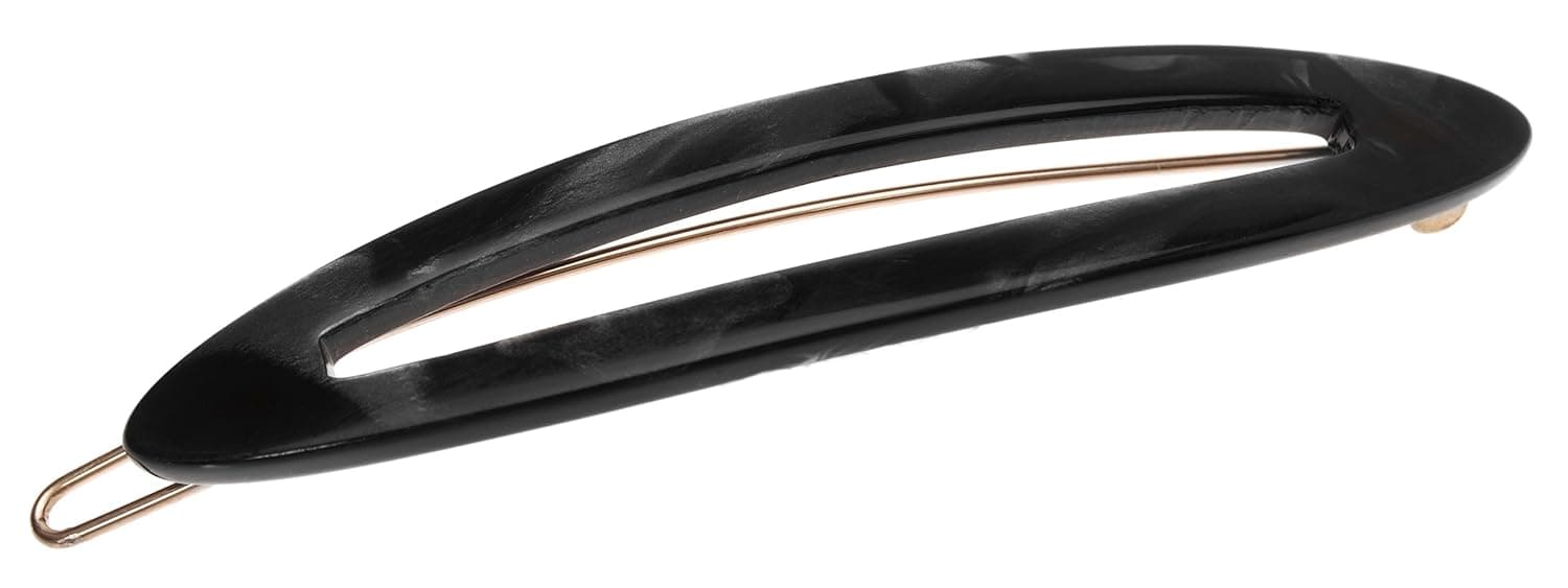 France Luxe Sliver on Tige Boule Barrette - Nacro Black