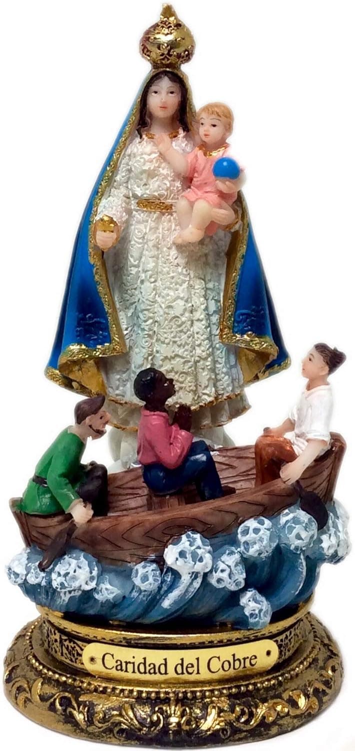 Virgen De La Caridad Del Cobre -Lady of Charity 8" Inch
