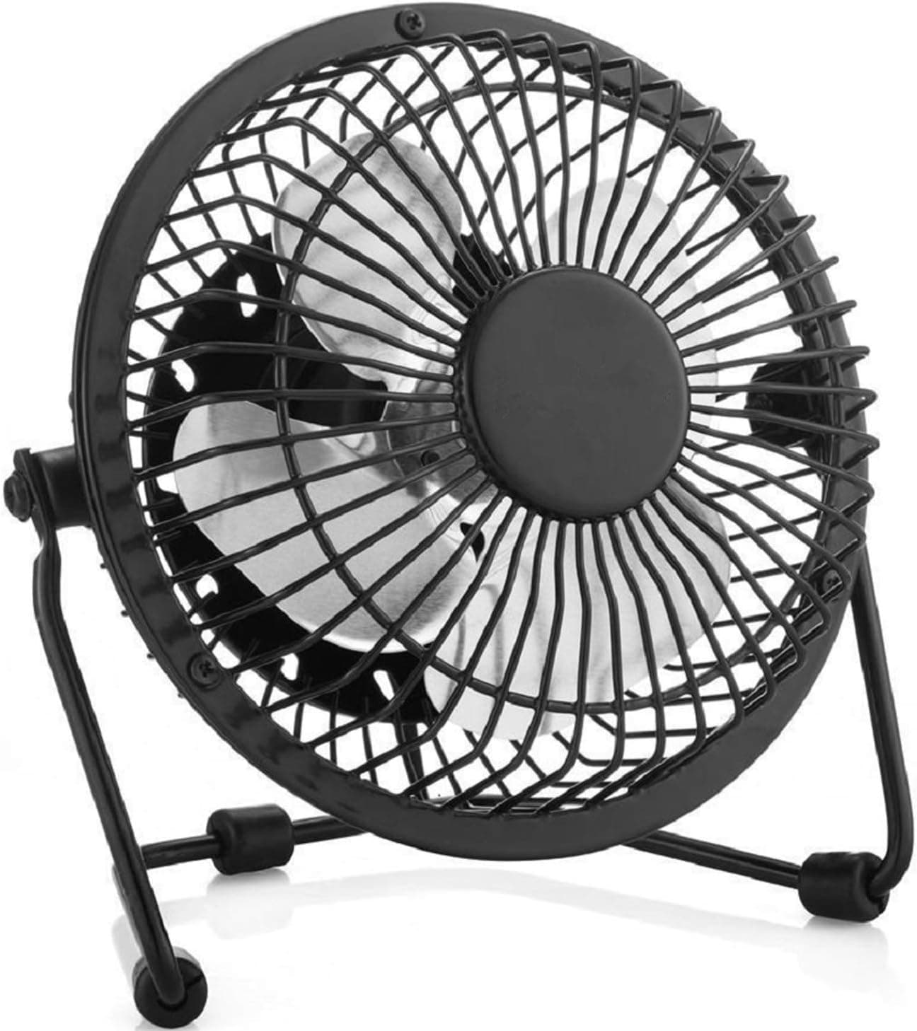 Esup 6 inch Small Fan Desktop USB Fan, Fan Quiet, USB Powered, Personal Table Fan, Mini Desk Fan (6 Inch Black)